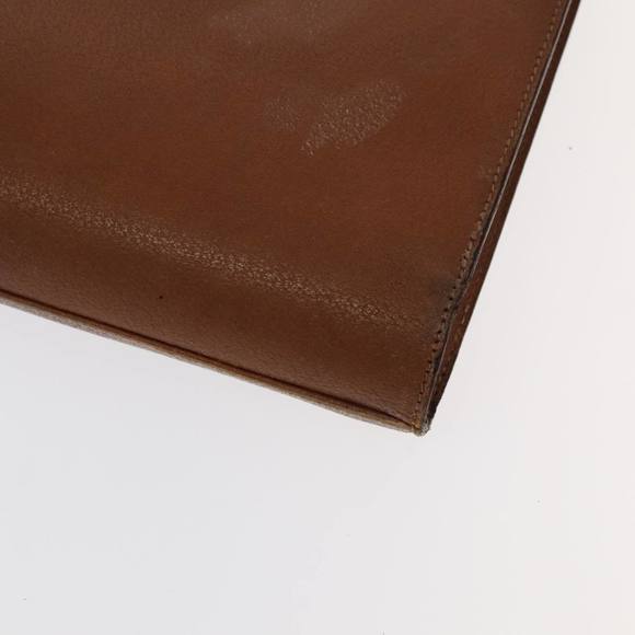 GUCCI Bamboo Business Bag Leather Brown Gold 1529593675 Auth ti2591 - Picture 12 of 16